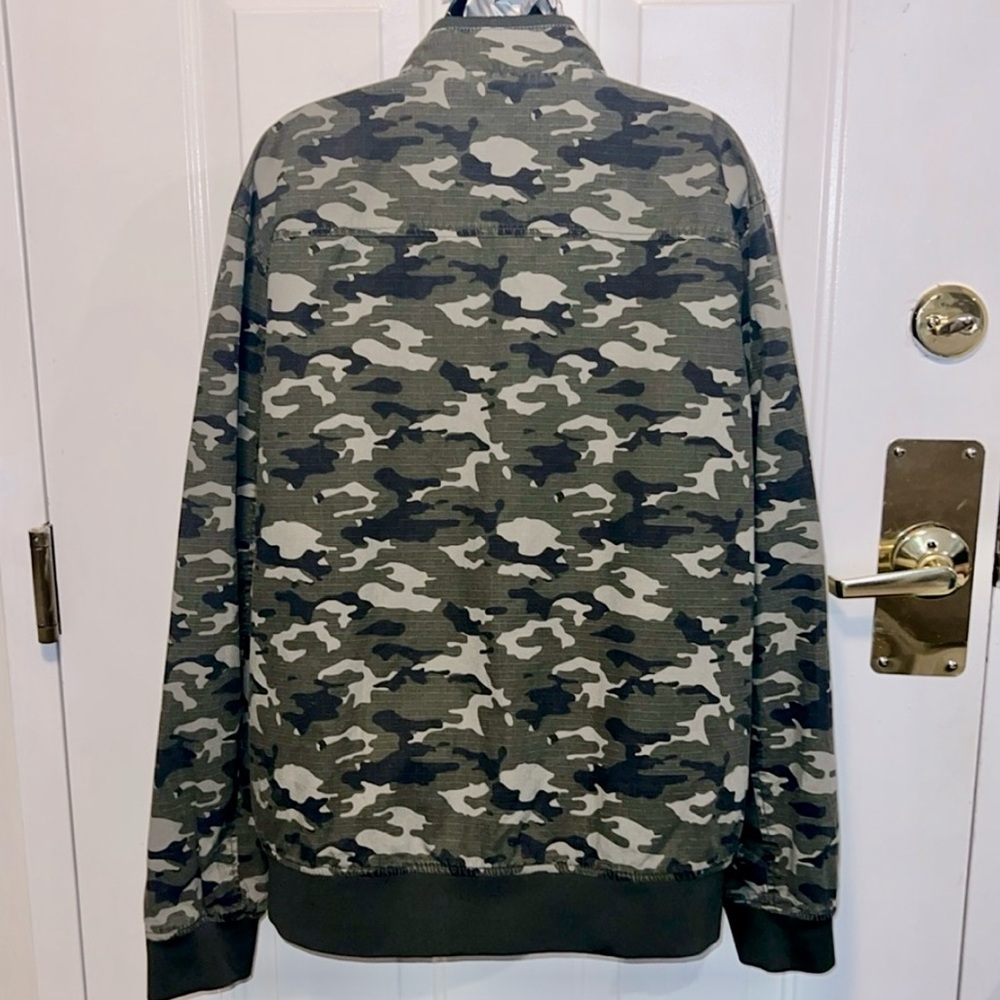 NWT 👲 AMERICAN RAG FULL ZIP COTTON CAMO CAMOUFLAGE LINED ZIP JACKET Men’s XL 42 - Picture 5 of 13